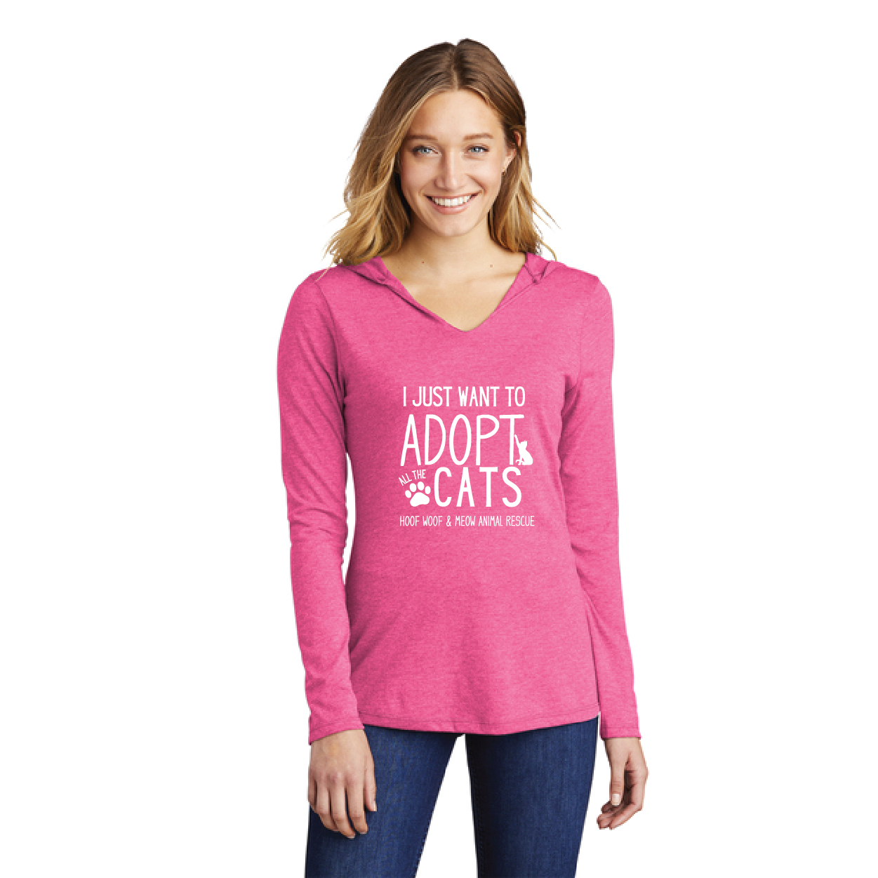 Item #DM139L - Ladies' Light Weight Hoodie