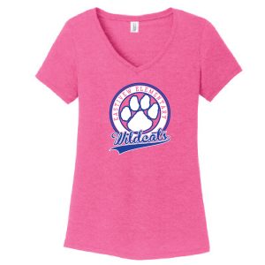 Item #DM1350L - Ladies' Short Sleeve V-Neck T-Shirt