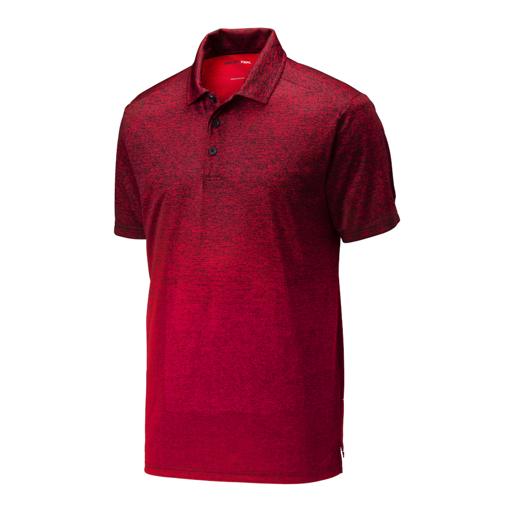 Item #ST671 - Ombre Heather Polo - Image 3